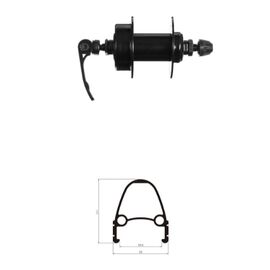 Колесо велосипедное TRIX 26", переднее, под дисковый тормоз, D1-26-black-13460, изображение  - НаВелосипеде.рф