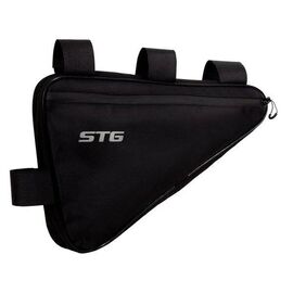 Велосумка STG 555-553, под раму, влагозащищенная, 40х26х5 см, 3,7 л, черный, Х108351, изображение  - НаВелосипеде.рф