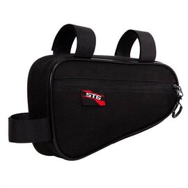 Велосумка STG 555-570, под раму, 23.5х12.5х5 см, 1,3 л, черный, Х108348, изображение  - НаВелосипеде.рф