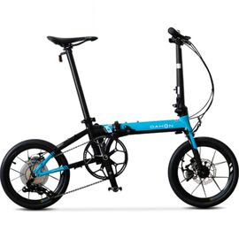 Складной велосипед Dahon K3 PLUS 14" 2022, Вариант УТ-00292217: Рама: one size (Рост: 145-185 см), Цвет: black/BLUE, изображение  - НаВелосипеде.рф