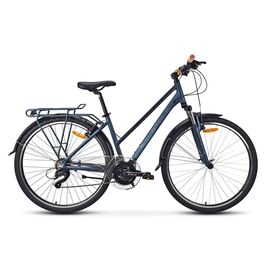 Женский велосипед STELS Navigator 800 Lady V010 28" 2021, Вариант УТ-00292271: Рама: 15" (Рост: 145-160 см), Цвет: Синий , изображение  - НаВелосипеде.рф
