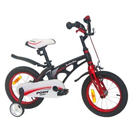 Детский велосипед BIBITU PONY 14" 2020-21, B14P2-BK, Вариант УТ-00292361: Возраст: 3-5 лет (Рост:95-110 см), Цвет: чёрный, изображение  - НаВелосипеде.рф