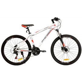 Горный велосипед AVENGER A268H 26" 2021, Вариант УТ-00292375: Рама: 18" (Рост: 165-178 см), Цвет: белый/красный, изображение  - НаВелосипеде.рф