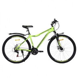 Горный велосипед AVENGER C295D 29" 2021, Вариант УТ-00292442: Рама: 17.5" (Рост: 160-175 см), Цвет: жёлтый неон/чёрный, изображение  - НаВелосипеде.рф