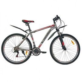 Горный велосипед Nameless S7000 27.5" 2021, Вариант УТ-00292444: Рама: 19" (Рост: 168-182 см), Цвет: серый/красный, изображение  - НаВелосипеде.рф
