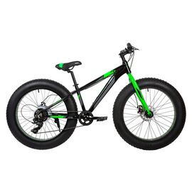 Подростковый велосипед FATBIKE FOXX BUFFALO 24" 2021, Вариант УТ-00287630: Рама: 13" (Рост: 135-155 см), Цвет: черный, изображение  - НаВелосипеде.рф