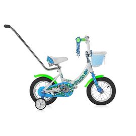 Детский велосипед STELS Escho 12" 2018, Вариант УТ-00290365: Возраст: 2-4 года, Цвет: белый/морская волна, изображение  - НаВелосипеде.рф