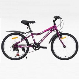 Детский велосипед AVENGER C200W 20" 2021, Вариант УТ-00292365: Рама: 11" (Рост: 115-135 см), Цвет: фиолетовый, изображение  - НаВелосипеде.рф