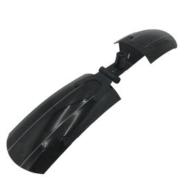 Крыло переднее для фэтбайка, 115мм, пластик, регулируемый угол наклона, чёрный глянцевый цвет, FrontFender_Gloss, изображение  - НаВелосипеде.рф