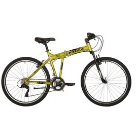 Горный складной велосипед FOXX ZING H2 26" 2021, Вариант УТ-00293028: Рама: 18" (Рост: 170-180 см), Цвет: зеленый, изображение  - НаВелосипеде.рф