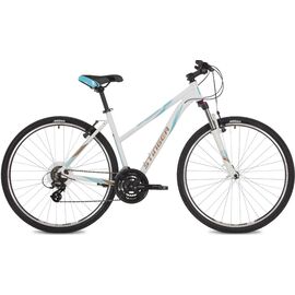 Женский велосипед STINGER LIBERTY STD 700C 2021, Вариант УТ-00293018: Рама: 48" (Рост: 155-162 см), Цвет: белый, изображение  - НаВелосипеде.рф