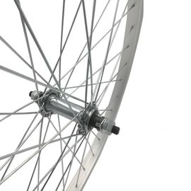 Колесо велосипедное VELOOLIMP, 24", переднее, обод одинарный, алюминий, втулка стальная, на гайках, ZVK00022, изображение  - НаВелосипеде.рф