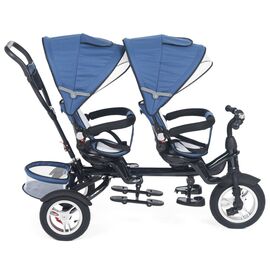 Детский велосипед Capella TWIN TRIKE 360" 10/8" 2021, GL001336048, Вариант УТ-00293121: Возраст: 1-4 года (Рост: 75-100 см), Цвет: DENIM(синий деним), изображение  - НаВелосипеде.рф