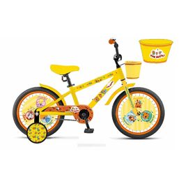Детский велосипед Navigator ВН14202 14" 2020, Вариант УТ-00293127: Возраст: 3-6 лет (Рост: 95-110 см), Цвет: желтый (Три кота), изображение  - НаВелосипеде.рф