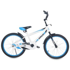 Детский велосипед N.ERGO 20" 2021, GL001321495, Вариант УТ-00293115: Возраст: 6-9 лет (Рост: 115-135 см), Цвет: белый/розовый, изображение  - НаВелосипеде.рф