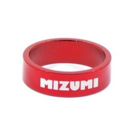 Кольцо проставочное Mizumi, для выноса, высота 10 мм, алюминий, красный, MZM-10-RED, изображение  - НаВелосипеде.рф