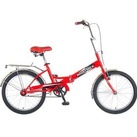 Складной велосипед NOVATRACK FS30 20" 2016, Вариант УТ-00293023: Рама: one size (Рост: 110-130 см), Цвет: красный, изображение  - НаВелосипеде.рф