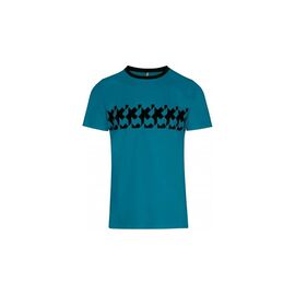 Велофутболка ASSOS SIGNATURE Summer T-Shirt - RS Griffe Adamant, мужская, Blue, 41.20.233.2G.M, Вариант УТ-00293230: Размер: L, изображение  - НаВелосипеде.рф