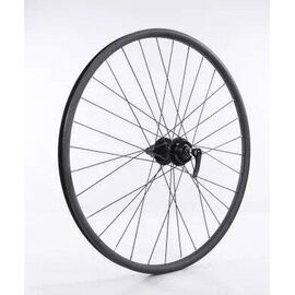 Колесо велосипедное AlpineBike, заднее, в сборе, 26", под дисковый тормоз,32H, QR151MM, RearRim26DSK _32_8sp_cass, изображение  - НаВелосипеде.рф