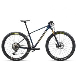 Горный велосипед Orbea ALMA M-TEAM 27.5 " 2021, L231L8, Вариант УТ-00293042: Рама: S (Рост: 155-170 см), Цвет: Синий карбон/золотой, изображение  - НаВелосипеде.рф