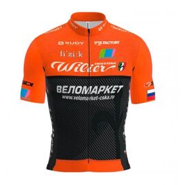 Велофутболка Biemme Team Velomarket, короткий рукав, оранжевый, 2021, AB11B0052M, Вариант УТ-00294336: Размер: L, изображение  - НаВелосипеде.рф