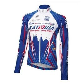 Куртка велосипедная Santini Katusha breezewall, синий/голубой/белый, RE507759KABWP, Вариант УТ-00294360: Размер: M, изображение  - НаВелосипеде.рф