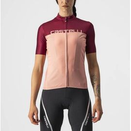 Веломайка Castelli VELOCISSIMA, женская, короткий рукав, розовый/бордовый, 4522065, Вариант УТ-00294429: Размер: S, изображение  - НаВелосипеде.рф