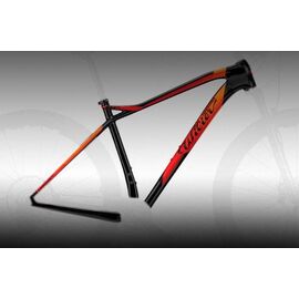 Рама велосипедная MTB Wilier 101X 2022, E121, Вариант УТ-00294544: Размер: XL (Рост: 183-188 см), Цвет: Black/Orange/Red Glossy, изображение  - НаВелосипеде.рф