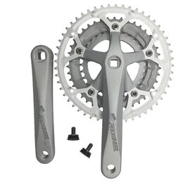 Система шатунов велосипедная PROWHEEL ATIA-530*175mm, 3 звезды, алюминий, серебристый, изображение  - НаВелосипеде.рф