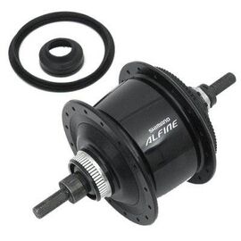 Велосипедная втулка планетарная SHIMANO Alfine S501, 32 отверстий, 8 скоростей, чёрный, ISGS501BL, изображение  - НаВелосипеде.рф