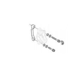 Адаптер дискового тормоза Shimano F180P/S, болты - 2 шт, стопорные кольца - 2 шт, KSMMAF180PSA, изображение  - НаВелосипеде.рф