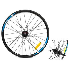 Колесо велосипедное заднее FRIKE 26", 32 спицы, под дисковый тормоз, двойной обод, стальная втулка, на гайках    , изображение  - НаВелосипеде.рф