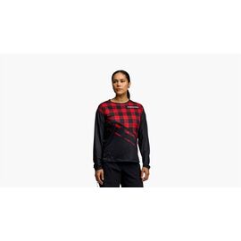 Велоджерси женская Race Face Diffuse LS Womens Jersey, Rouge, RFJB173033, Вариант УТ-00295436: Размер: М, изображение  - НаВелосипеде.рф