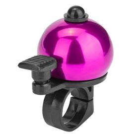Звонок велосипедный STELS 13A-04, алюминий/пластик, чёрно-фиолетовый, 210098, изображение  - НаВелосипеде.рф