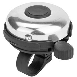 Звонок велосипедный STELS 41A-06, алюминий/пластик, чёрно-серебристый, 210131, изображение  - НаВелосипеде.рф