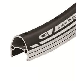 Обод велосипедный Vinca Sport 27,5", 32H*14G, двойной, алюминий, черный, GJD 27,5C (32H) black, изображение  - НаВелосипеде.рф