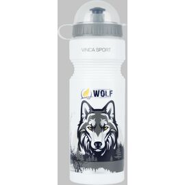Фляга велосипедная Vinca Sport, с защитой от пыли, 750 мл, "волк", VSB 21 wolf, изображение  - НаВелосипеде.рф