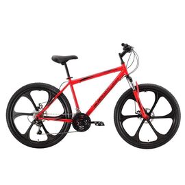 Горный велосипед Black One Onix 26 D FW 26", 2022, HQ-0005344, Вариант УТ-00295469: Рама: 18" (Рост: 172-177 см), Цвет: красный/черный/красный, изображение  - НаВелосипеде.рф