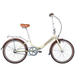 Складной велосипед Novatrack Aurora 24" 2020 , Вариант УТ-00295498: Рама: One size (Рост: 130-155 см), Цвет: Бежевый, изображение  - НаВелосипеде.рф