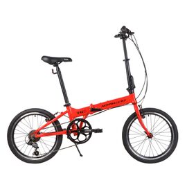Складной велосипед Novatrack TG-20 20" 2020, Вариант УТ-00295527: Рама: One size (Рост: 130-190 см), Цвет: Красный, изображение  - НаВелосипеде.рф