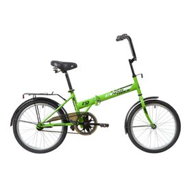 Складной велосипед Novatrack TG-20 Classic 301 NF 20" 2020, Вариант УТ-00295599: Рама: One size (Рост: 130-170 см), Цвет: салатовый , изображение  - НаВелосипеде.рф