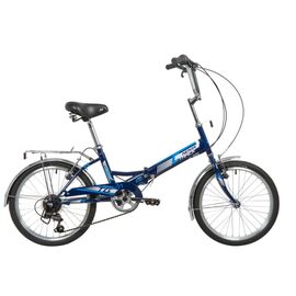 Складной велосипед Novatrack TG-20 Classic 306 FS 20" 2020, Вариант УТ-00295601: Рама: One size (Рост: 130-170 см), Цвет: Синий , изображение  - НаВелосипеде.рф