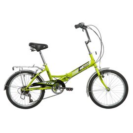 Складной велосипед Novatrack TG-20 Classic 306 NF 20" 2020, Вариант УТ-00295602: Рама: One size (Рост: 130-170 см), Цвет: Зеленый , изображение  - НаВелосипеде.рф