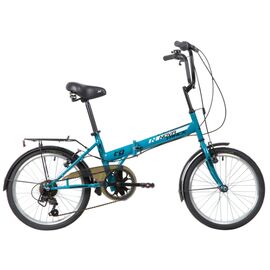 Складной велосипед Novatrack TG-20 Classic 306 NFS 20" 2020, Вариант УТ-00295603: Рама: One size (Рост: 130-170 см), Цвет: Синий, изображение  - НаВелосипеде.рф