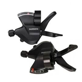 Шифтер велосипедный Shimano Altus M315, левый + правый, 2x8 скоростей, трос+оплетка, ESLM31528PA, изображение  - НаВелосипеде.рф