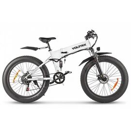 Электровелосипед VOLTRIX Bizon 26" 2021, Вариант УТ-00295783: Рама: one size (Рост: 170-200 см), Цвет: Белый, изображение  - НаВелосипеде.рф
