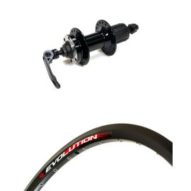 Колесо велосипедное AlexRims EVOLUTION 27,5", заднее, J19-27-5-13055, изображение  - НаВелосипеде.рф
