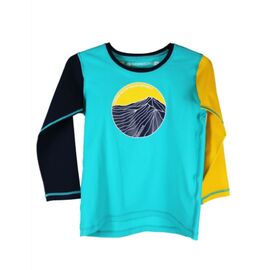 Футболка детская DIDRIKSONS SUNNY KIDS LONG SLEEVE UV TOP, длинный рукав, бирюзовый, 503664, Вариант УТ-00294482: Размер: 100 , изображение  - НаВелосипеде.рф