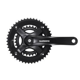 Система SHIMANO TOURNEY EFCTY5012E60XLB, 2x7/8 ск, под квадрат, зуб.46/30, шатун 175 мм, без защиты, с болтами, 2-5286 , изображение  - НаВелосипеде.рф