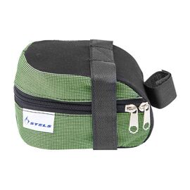 Велосумка Stels ВС081, под седло, средняя, зеленый, 500008 Green, изображение  - НаВелосипеде.рф